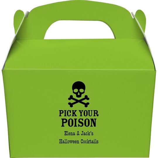 Pick Your Poison Gable Favor Boxes